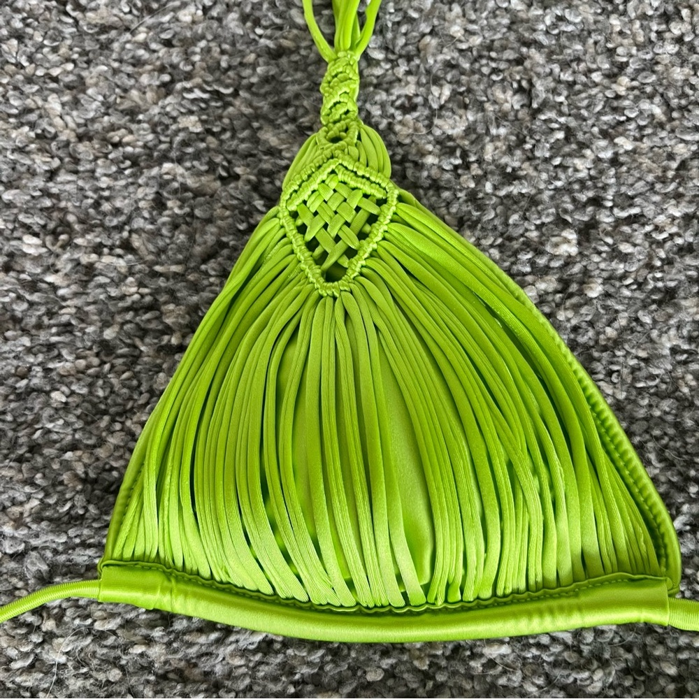 PQ swim Mila bathing suit Lime (Super Hot Color) set top and bottom NWT M and L - Picture 7 of 14